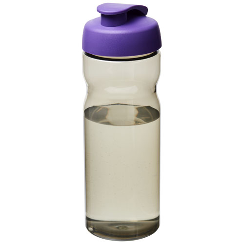 Bouteille de sport publicitaire 650ml Ocean Plastic H2O Active® Charbon et Violet